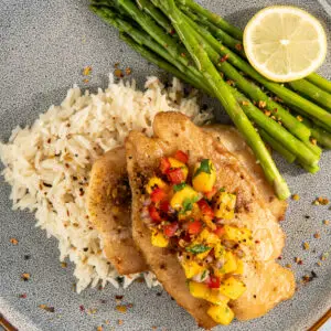 Lemon butter fish fillets with Olde Thompson Roasted Garlic and Herb Grinder, Salt And Spice Blend